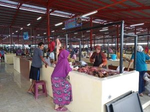 Situasi Penjual daging Pasar Sido Makmur